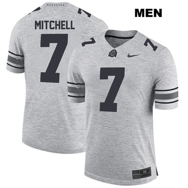 Ohio State Buckeyes Men's Teradja Mitchell #7 Gray Authentic Nike College NCAA Stitched Football Jersey XM19W58JV